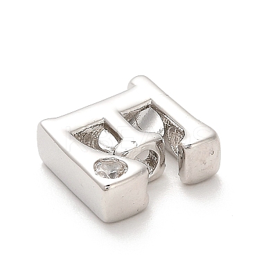 Rack Plating Brass Cubic Zirconia Beads KK-L210-008P-E-1