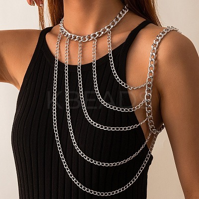 Ally Multi-Layered Twisted Chain Shoulder Body Chains for Women FS-WG6F463-02-1