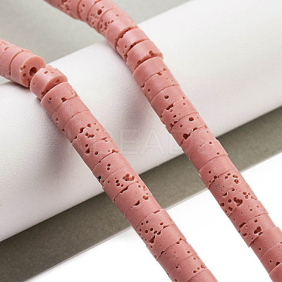 Natural Lava Rock Dyed Beads Strands G-K375-G09-01-1