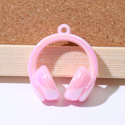 UV Plating Opaque Acrylic Pendants SACR-FZC0001-001D-1