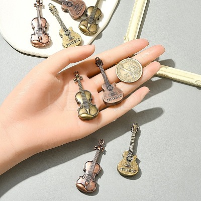 8Pcs 4 Styles Tibetan Style Alloy Pendants FIND-FS0002-60-1