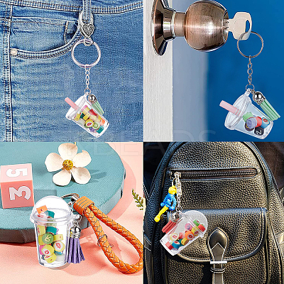 Cup Big Pendant Keychain DIY Making Kit DIY-SC0017-44-1