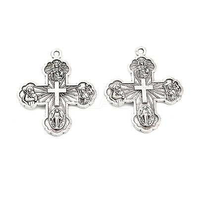 Tibetan Style Alloy Pendants FIND-C083-02A-AS-1