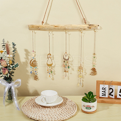 1Pc Wood Branch Hook Branch Hanger Rack AJEW-SP0002-32-1