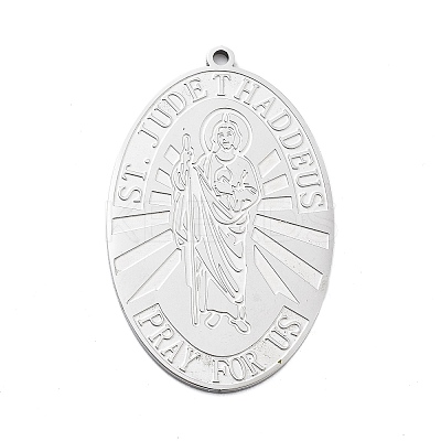 304 Stainless Steel Pendants STAS-M099-05P-1