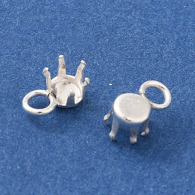 Ion Plating(IP) 304 Stainless Steel Charms Rhinestone Claw Settings STAS-U025-02A-S-1