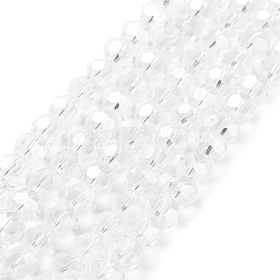 Electroplate Transparent Glass Beads Strands LS-EGLA-A035-T6mm-A19-1
