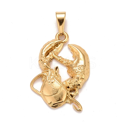 Ion Plating(IP) 304 Stainless Steel Pendants X-STAS-D165-14G-08-1