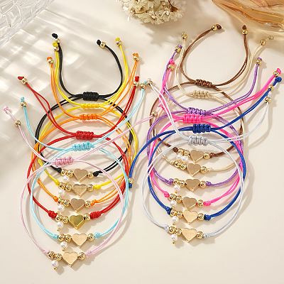 12Pcs Imitation Pearl Charm Bracelets SI5748-1-1