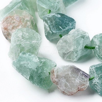 Raw Rough Natural Fluorite Beads Strands G-E343-01-1