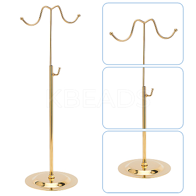 2 Sets 2 Colors Double Hook Iron Handbag Rack ODIS-WR0001-04-1