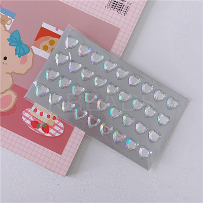 Acrylic Rhinestone Self-Adhesive Stickers WG57164-01-1