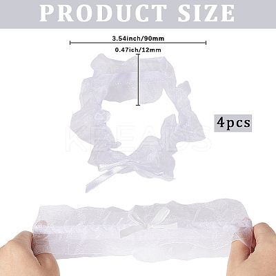 Polyester Fiber Garter Leg Ring for Women AJEW-WH20019-23-1