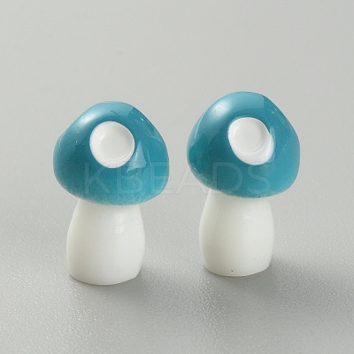 Mushroom Resin Display Ornaments DJEW-WH0015-83A-1