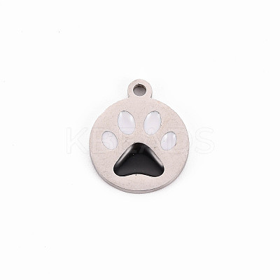 304 Stainless Steel Enamel Charms LS-STAS-Q242-039C-1