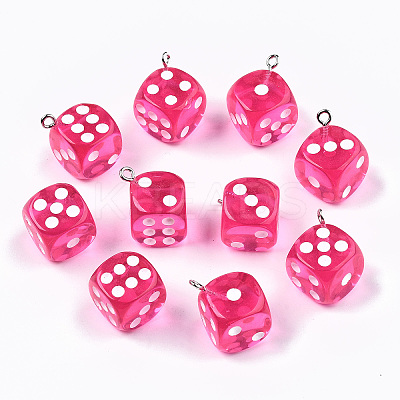 Transparent Epoxy Resin Pendants CRES-N025-12A-A04-1