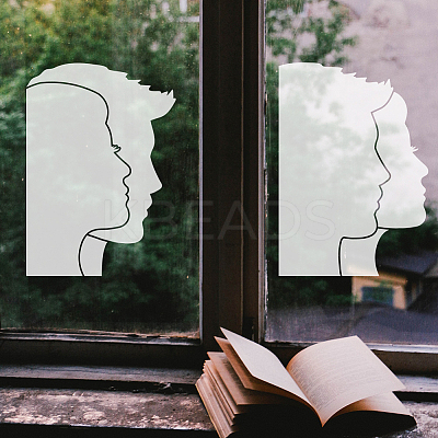 2Pcs 2 Styles PET Hollow Out Drawing Painting Stencils DIY-WH0394-0175-1