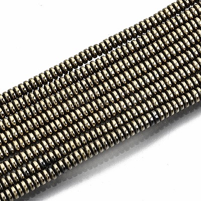 Electroplate Non-magnetic Synthetic Hematite Beads Strands G-T114-58-02-1