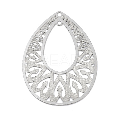 Non-Tarnish 304 Stainless Steel Connector Charms STAS-K257-34P-1