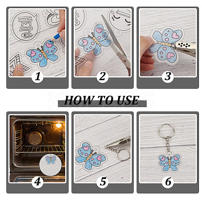 DIY Plastic Heat Shrink Sheets Jewelry Sets Making Kits DIY-AR0004-01-1