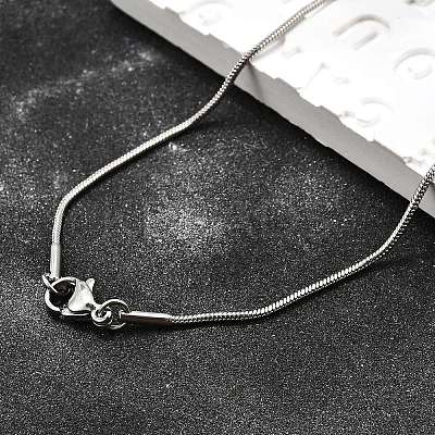 Tarnish Resistant 304 Stainless Steel Snake Chain Necklaces LS-STAS-M174-018P-A-1