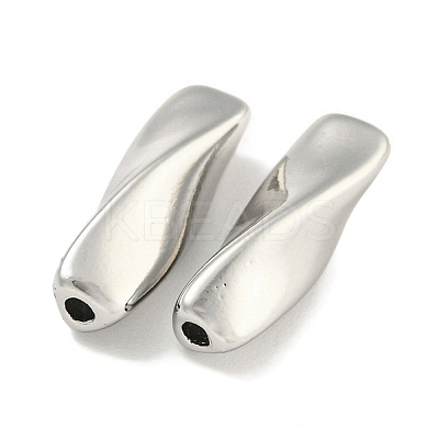 Brass Twist Tube Beads KK-Q820-25P-1