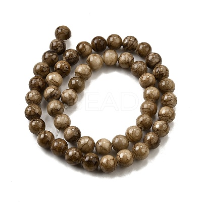 Natural Striped Stone Beads Strands G-D315-A01-03-10mm-1