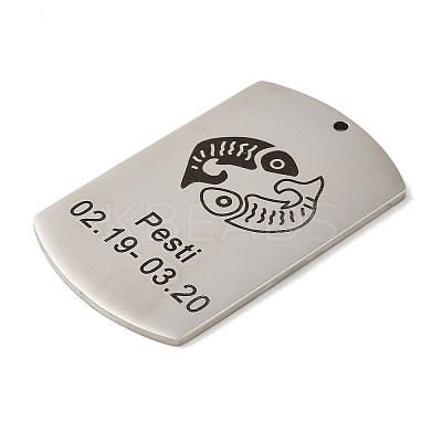 Non-Tarnish 304 Stainless Steel Pendants LS-STAS-C098-01B-P-1