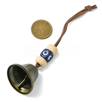 Iron Witch Bells for Door Knob Protection HJEW-JM02184-1