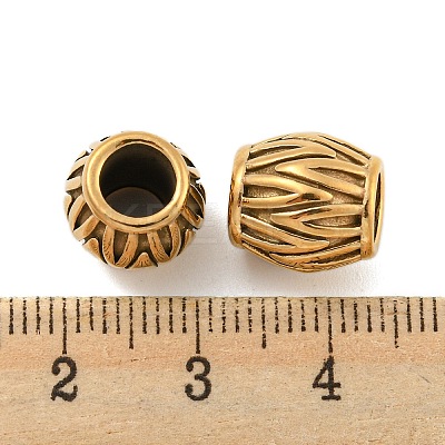 Ion Plating(IP) 304 Stainless Steel European Beads STAS-D175-20G-1