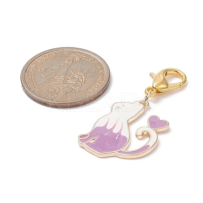 6Pcs Alloy Enamel Pendant Decoration HJEW-JM01014-1