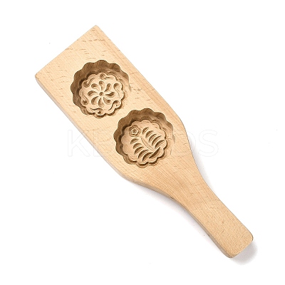 Beech Wooden Press Mooncake Mold WOOD-K010-07A-1