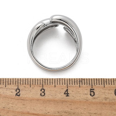 304 Stainless Steel Cuff Rings for Women RJEW-A063-01F-P-1