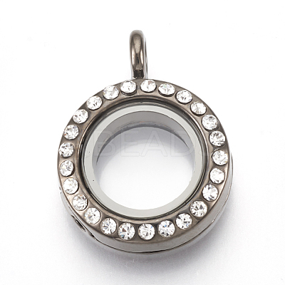 Alloy Magnetic Locket Pendants PALLOY-T052-21-1