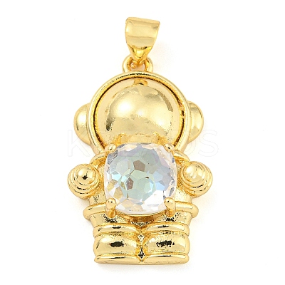 Rack Plating Brass Pendants ZIRC-L100-160G-1