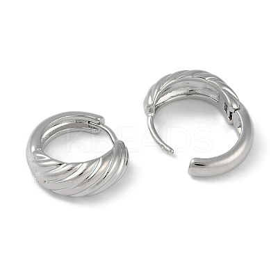 Brass Hoop Earrings for Women EJEW-L292-002P-1