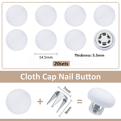Cotton Cap Top Buttons BUTT-BC0001-13A-1