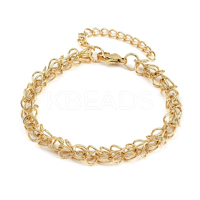 304 Stainless Steel Mesh Chain Bracelets for Women BJEW-Z143-04G-1