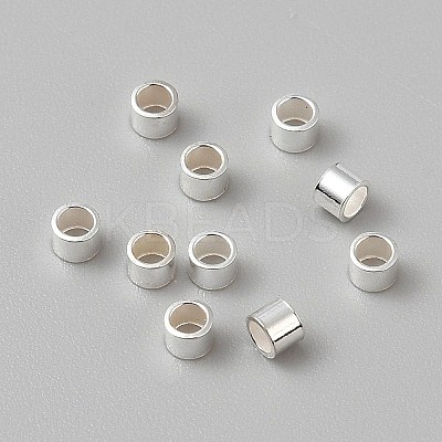 925 Sterling Silver Tube Beads STER-WH0061-28D-1