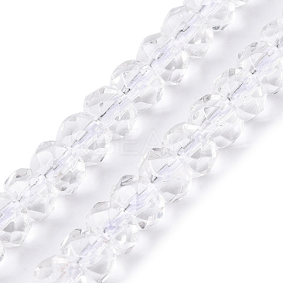 Transparent Glass Beads Strands GLAA-N001-61A-1
