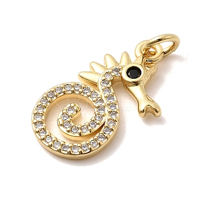 Brass Micro Pave Cubic Zirconia Pendants KK-C137-05E-G-1