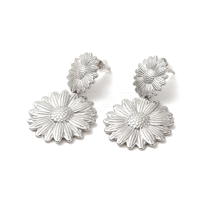 Non-Tarnish 304 Stainlee Steel Studs Earring EJEW-Z045-05P-1