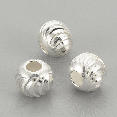 925 Sterling Silver Beads X-STER-S002-16-4mm-1
