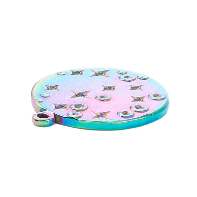 PVD Vacuum Plating 304 Stainless Steel Pendant Rhinestone Cabochons STAS-P288-14M-1