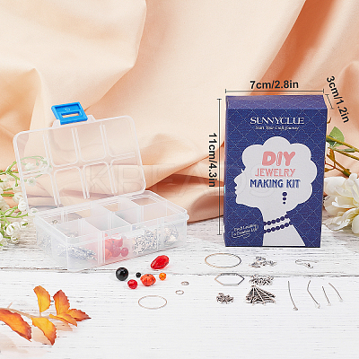 176 Pcs DIY Halloween Themed Earring Making Kits DIY-SC0014-72-1