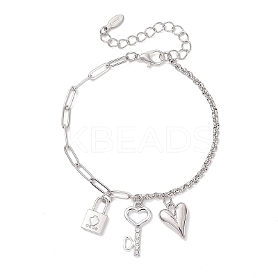 Alloy Charms Bracelets BJEW-JB12747-1