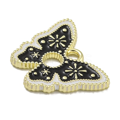 Rack Plating Alloy Enamel Pendants PALLOY-F312-65G-01-1
