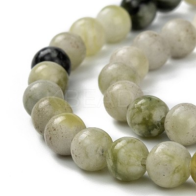 Natural Qinghua Jade Beads Strands G-G818-01-6mm-1
