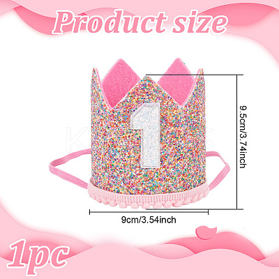 Non-Woven Fabrics Crown AJEW-WH0166-74-1