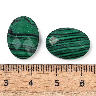 Synthetic Malachite Cabochons G-G760-A14-1